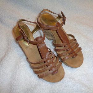 Chaps Women's Jaycie Open Toe Wedge Sandals Size 8